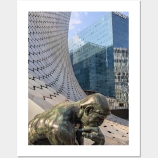 Mexico. Mexico City. Museo Soumaya. Exterior Detail with Thinker. Posters and Art